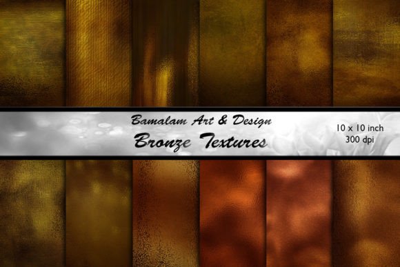 12 Bronze Metal Textures