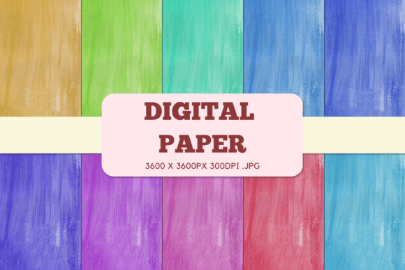 Abstract 11 Digital Paper Watercolor