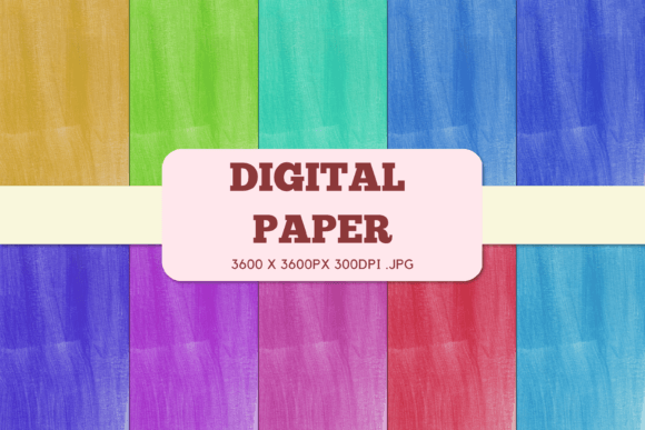 Abstract 9 Digital Paper Watercolor