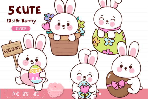 Bringing Joy to Your Projects with Cute Easter Bunny Rabbit Clipart