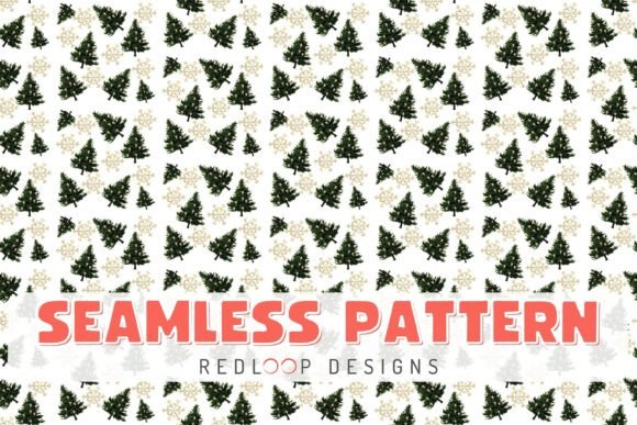 Christmas Trees Seamless Pattern