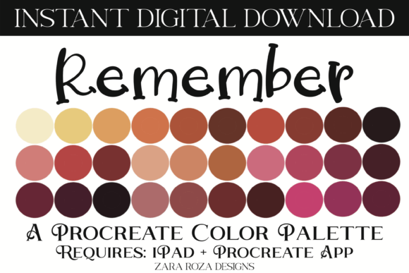Remember Procreate Color Palette