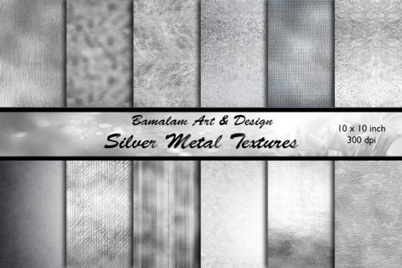 Silver Metal Textured Backgrounds