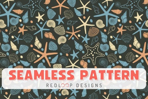 Starfish Shells Seamless Pattern: A Versatile Design Solution for Creative Projects