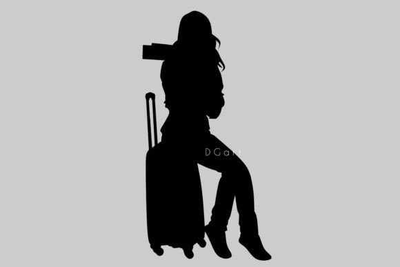 Tourist Silhouette Illustration