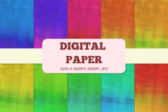 Watercolor Digital Papers Pack 4